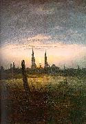 Caspar David Friedrich City at Moonrise Spain oil painting artist